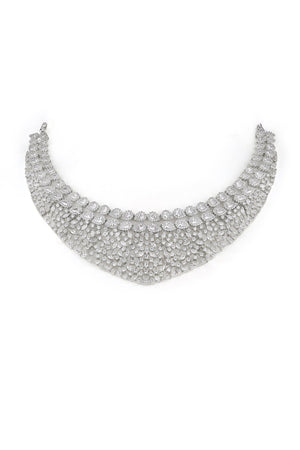Cz Necklace 06208 - KRISHNA'S SWETA JEWELLERY