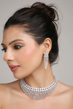 Cz Necklace 06208 - KRISHNA'S SWETA JEWELLERY