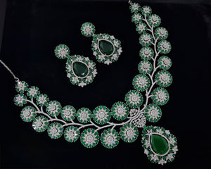 Cz Necklace 06270 - KRISHNA'S SWETA JEWELLERY