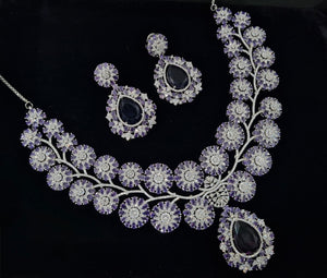 Cz Necklace 06270 - KRISHNA'S SWETA JEWELLERY