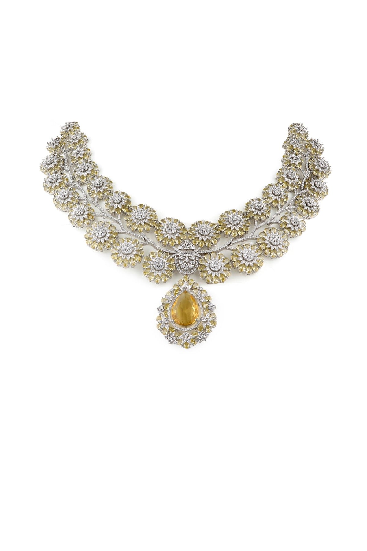 Cz Necklace 06270 - KRISHNA'S SWETA JEWELLERY