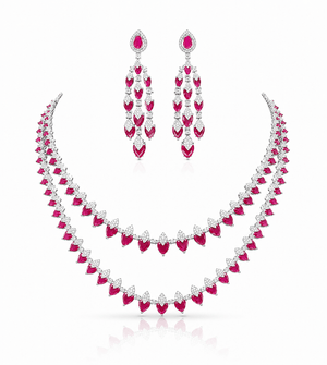 Cz Necklace 06303 - KRISHNA'S SWETA JEWELLERY