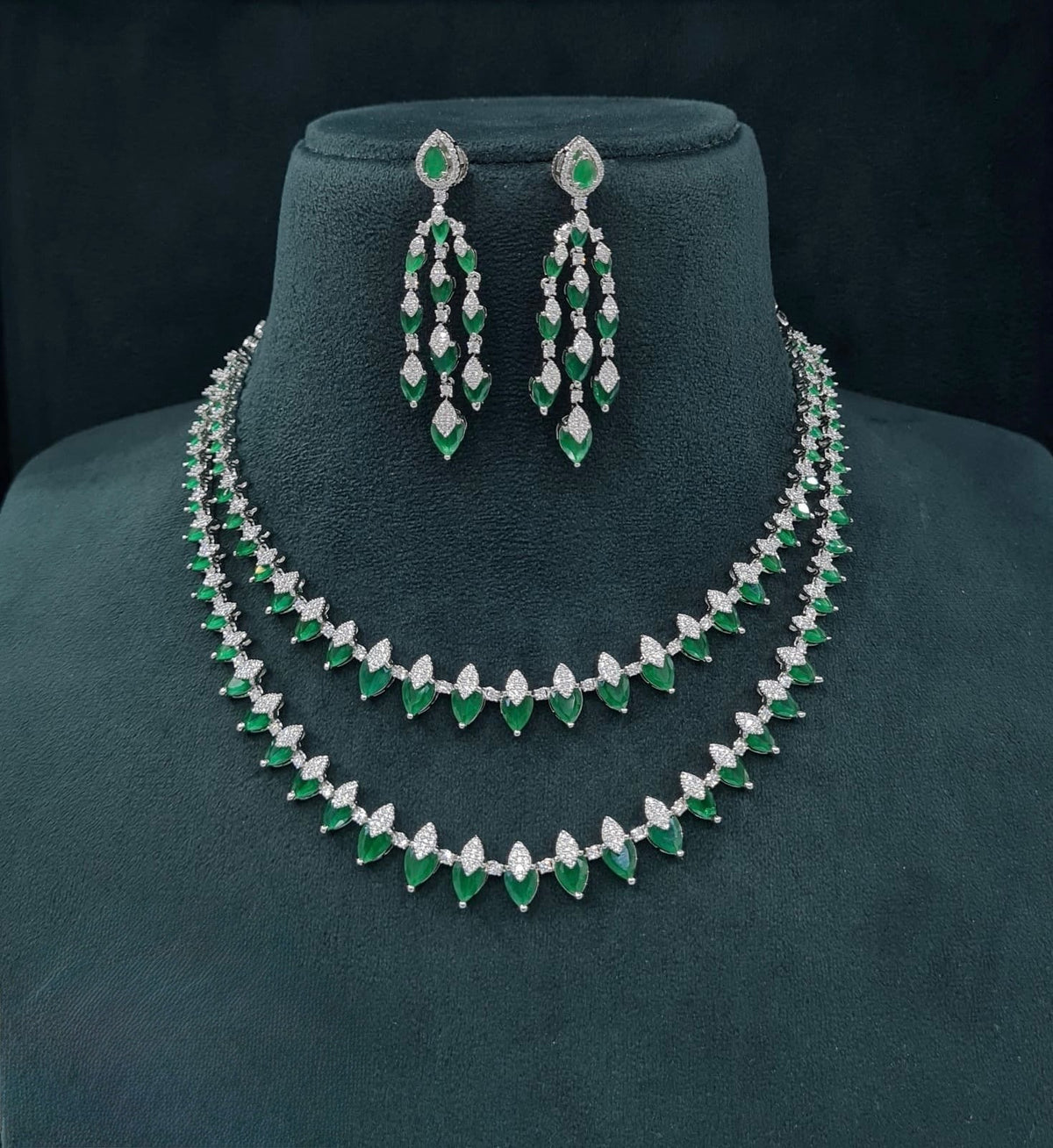 Cz Necklace 06303 - KRISHNA'S SWETA JEWELLERY