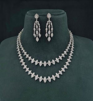 Cz Necklace 06303 - KRISHNA'S SWETA JEWELLERY