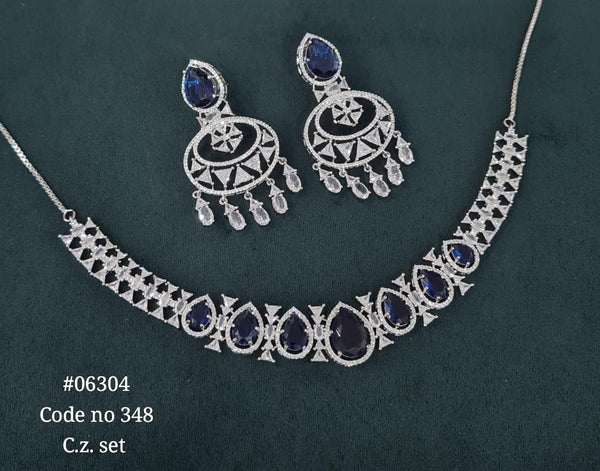 Cz Necklace 06304 - KRISHNA'S SWETA JEWELLERY