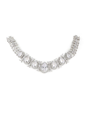 Cz Necklace 06304 - KRISHNA'S SWETA JEWELLERY