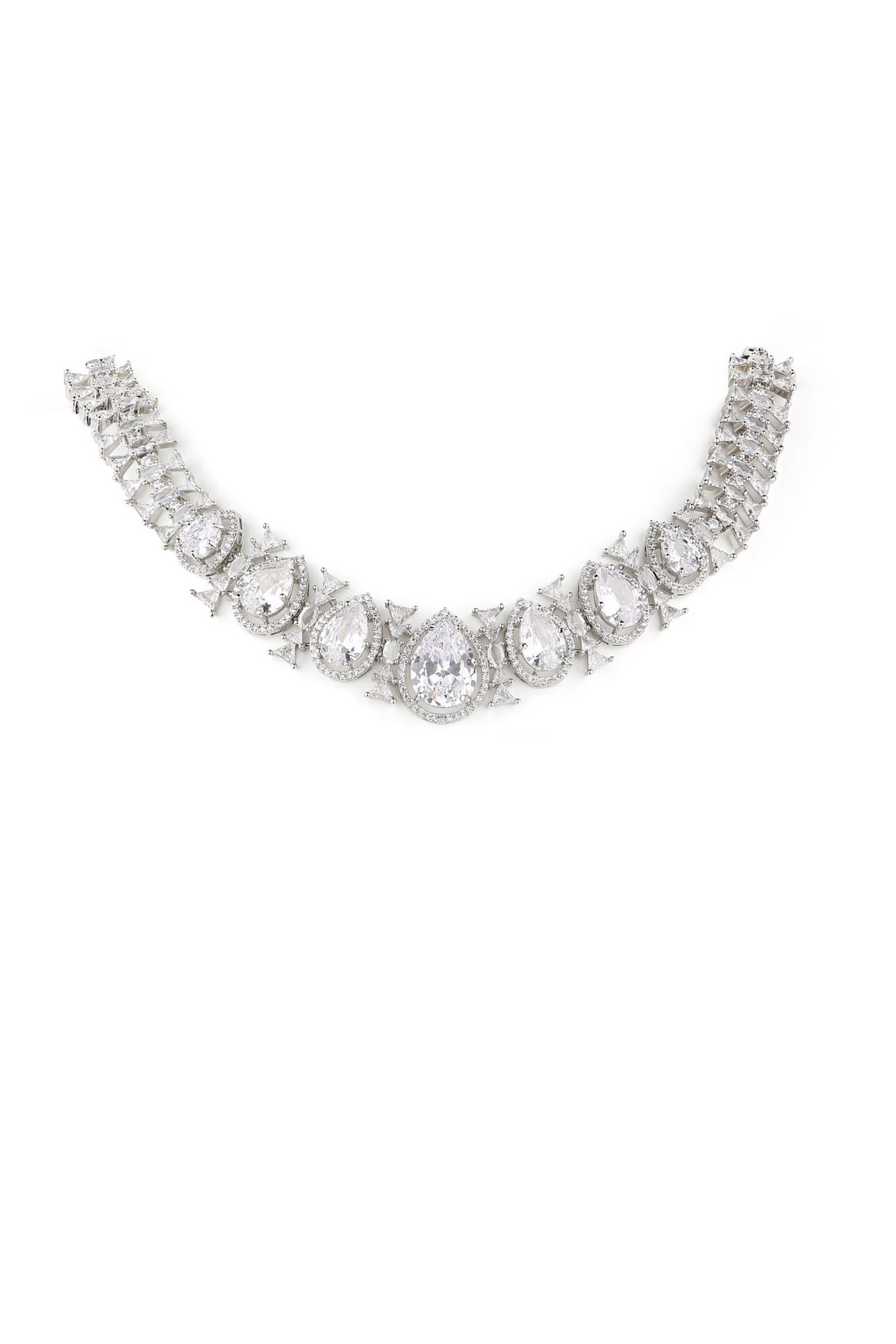 Cz Necklace 06304 - Krishna's Sweta Jewellery