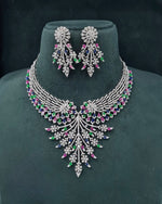 Cz Necklace 06452 - KRISHNA'S SWETA JEWELLERY