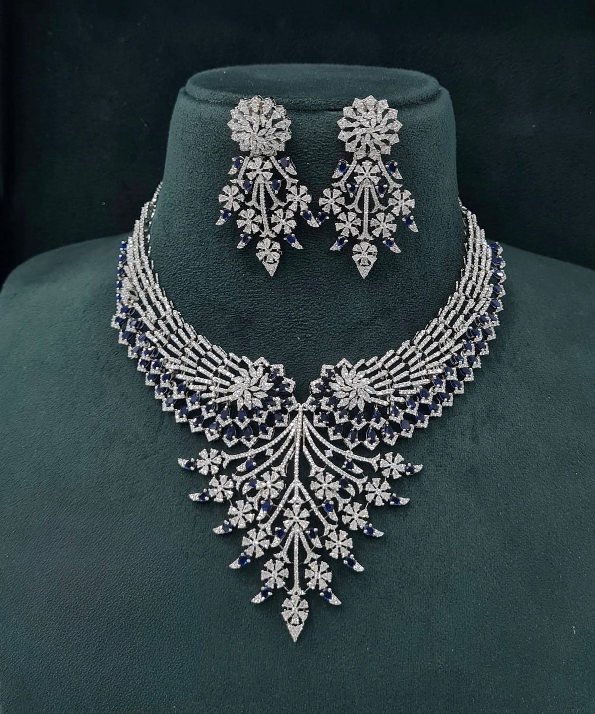Cz Necklace 06452 - KRISHNA'S SWETA JEWELLERY
