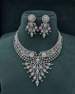 Cz Necklace 06452 - KRISHNA'S SWETA JEWELLERY