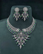 Cz Necklace 06452 - KRISHNA'S SWETA JEWELLERY