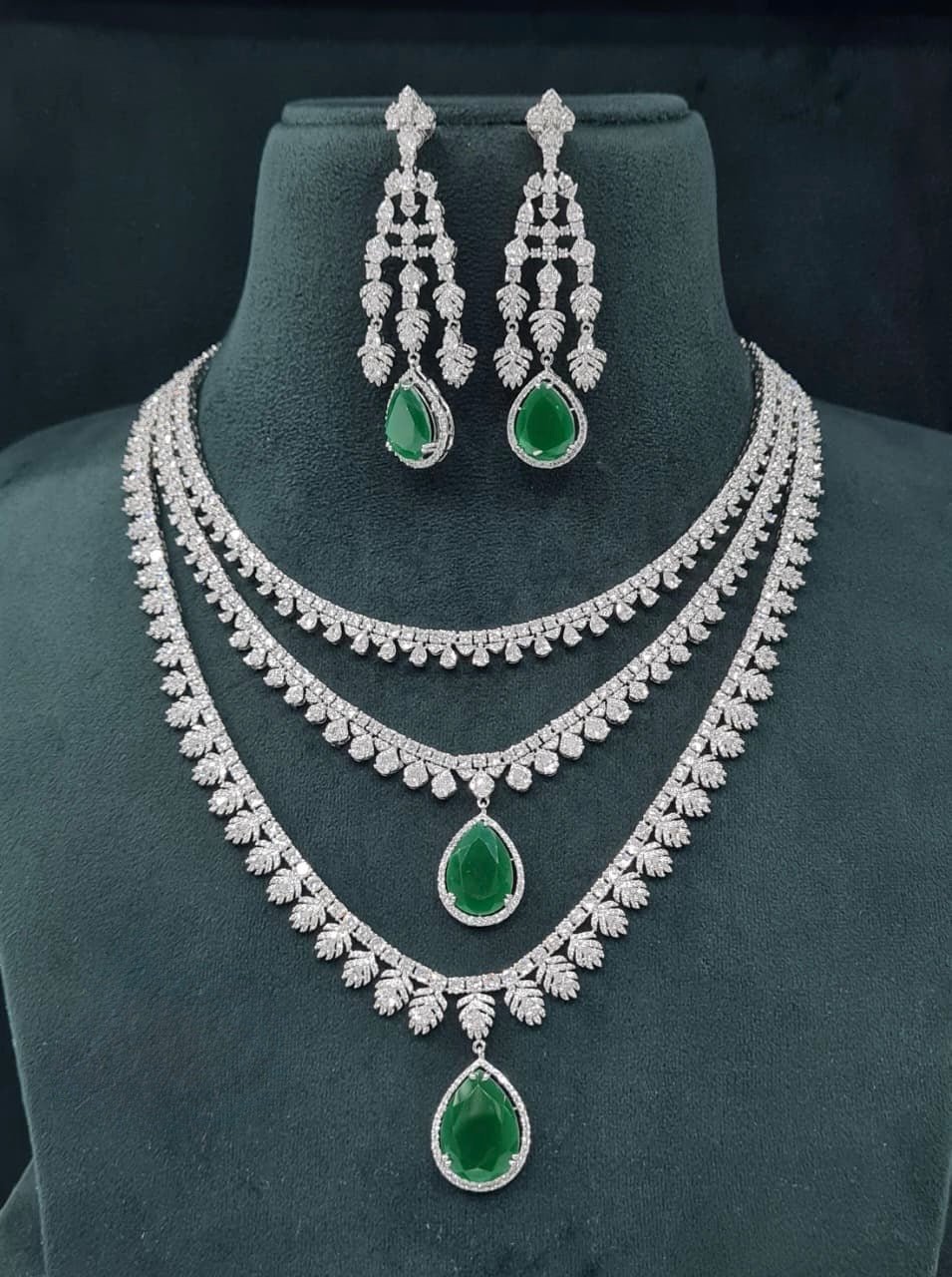 Cz Necklace 06756 - KRISHNA'S SWETA JEWELLERY