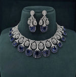 Cz Necklace 06841 - KRISHNA'S SWETA JEWELLERY