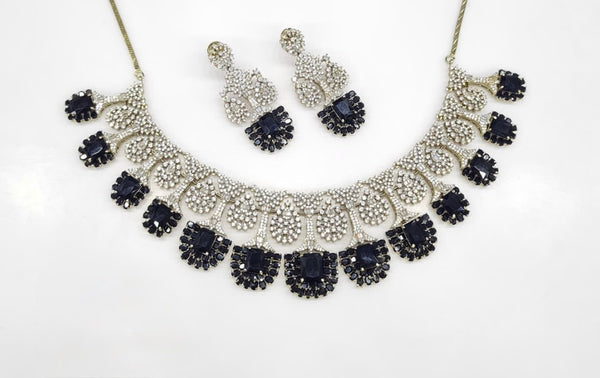 Cz Necklace 06841 - KRISHNA'S SWETA JEWELLERY