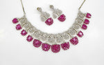 Cz Necklace 06841 - KRISHNA'S SWETA JEWELLERY
