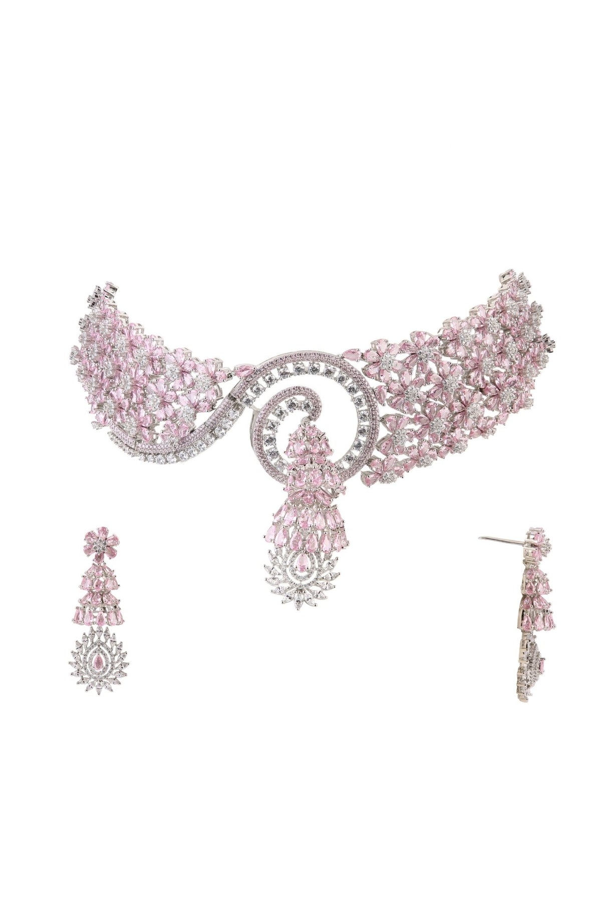 Cz Necklace 07074 - Krishna's Sweta Jewellery
