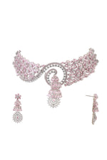 Cz Necklace 07074 - Krishna's Sweta Jewellery