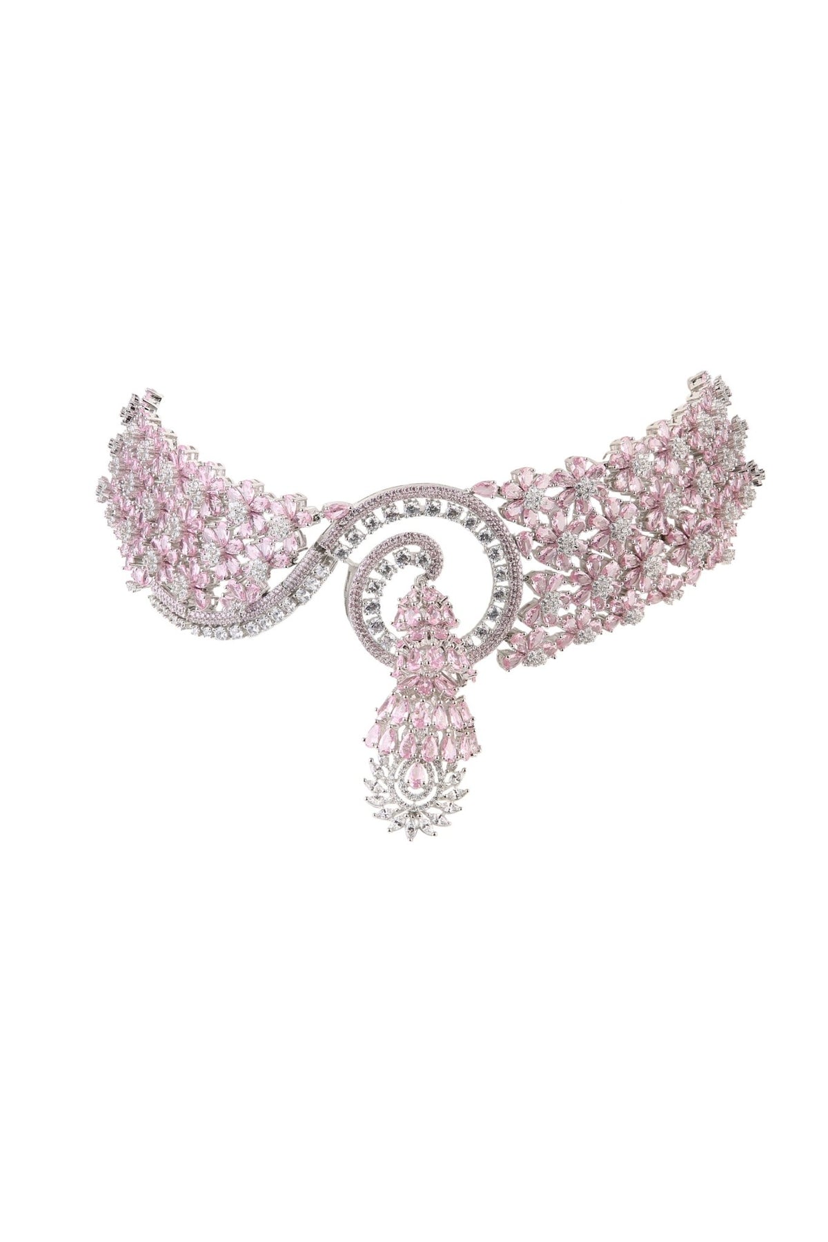 Cz Necklace 07074 - Krishna's Sweta Jewellery