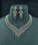 Cz Necklace 07243 - KRISHNA'S SWETA JEWELLERY