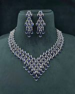 Cz Necklace 07243 - KRISHNA'S SWETA JEWELLERY