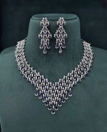 Cz Necklace 07243 - KRISHNA'S SWETA JEWELLERY