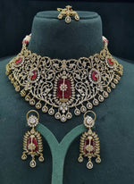 Cz Necklace 07419 - KRISHNA'S SWETA JEWELLERY
