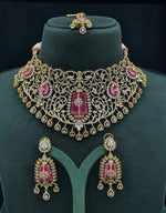 Cz Necklace 07419 - KRISHNA'S SWETA JEWELLERY