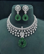 Cz Necklace 07429 - KRISHNA'S SWETA JEWELLERY