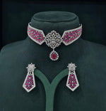 Cz Necklace 07432 - KRISHNA'S SWETA JEWELLERY