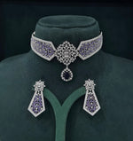 Cz Necklace 07432 - KRISHNA'S SWETA JEWELLERY
