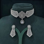 Cz Necklace 07432 - KRISHNA'S SWETA JEWELLERY