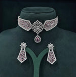 Cz Necklace 07432 - KRISHNA'S SWETA JEWELLERY