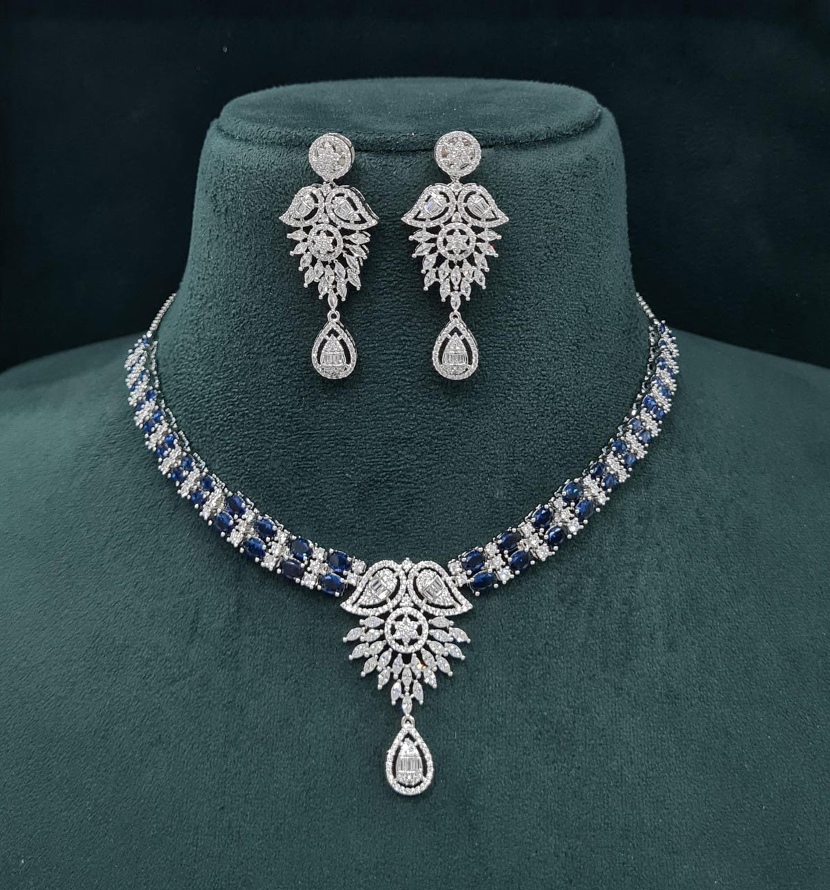 Cz Necklace 07507 - KRISHNA'S SWETA JEWELLERY