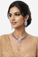 Cz Necklace 07507 - KRISHNA'S SWETA JEWELLERY