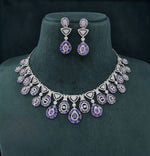 Cz Necklace 07586 - KRISHNA'S SWETA JEWELLERY