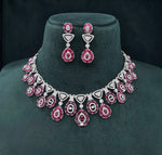 Cz Necklace 07586 - KRISHNA'S SWETA JEWELLERY
