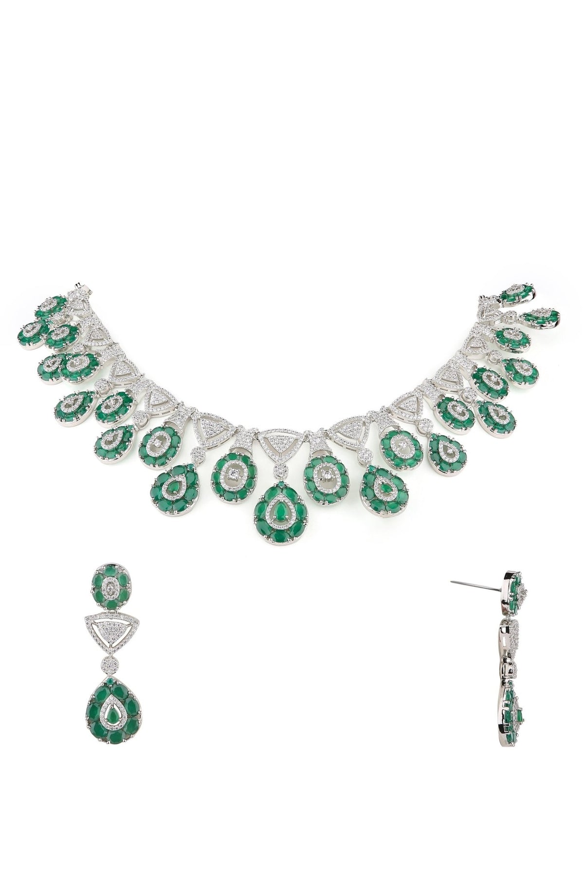 Cz Necklace 07586 - Krishna's Sweta Jewellery