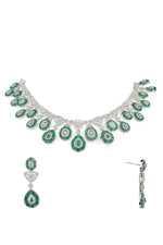 Cz Necklace 07586 - Krishna's Sweta Jewellery
