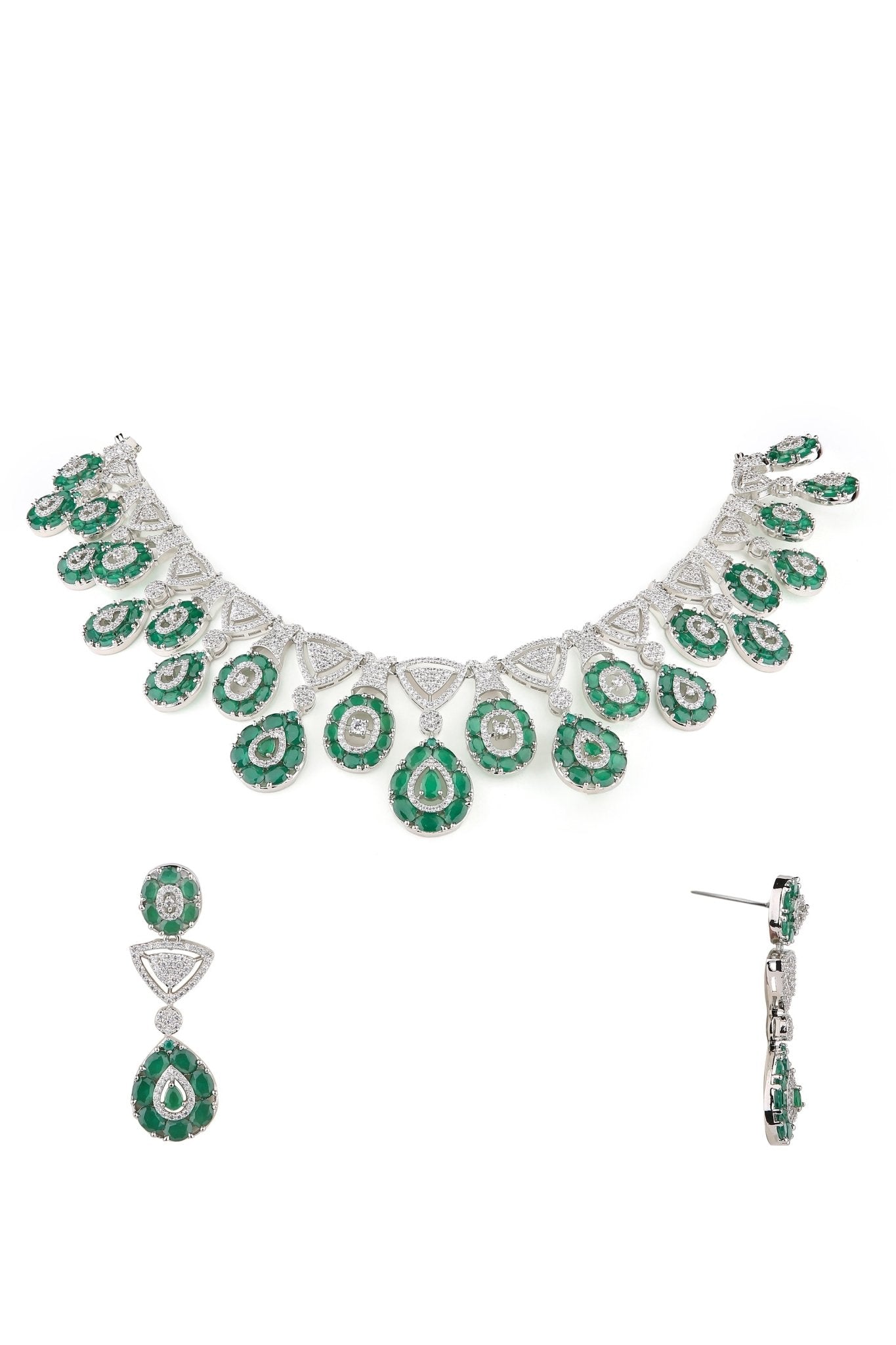 Cz Necklace 07586 - Krishna's Sweta Jewellery