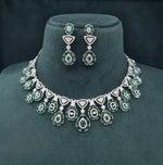 Cz Necklace 07586 - KRISHNA'S SWETA JEWELLERY