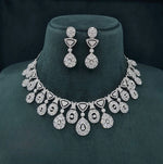 Cz Necklace 07586 - KRISHNA'S SWETA JEWELLERY