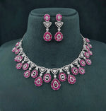 Cz Necklace 07586 - KRISHNA'S SWETA JEWELLERY