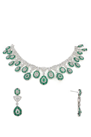 Cz Necklace 07586 - KRISHNA'S SWETA JEWELLERY
