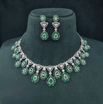 Cz Necklace 07586 - KRISHNA'S SWETA JEWELLERY