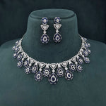 Cz Necklace 07586 - KRISHNA'S SWETA JEWELLERY