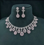 Cz Necklace 07586 - KRISHNA'S SWETA JEWELLERY