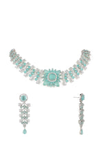 Cz Necklace 07611 - KRISHNA'S SWETA JEWELLERY