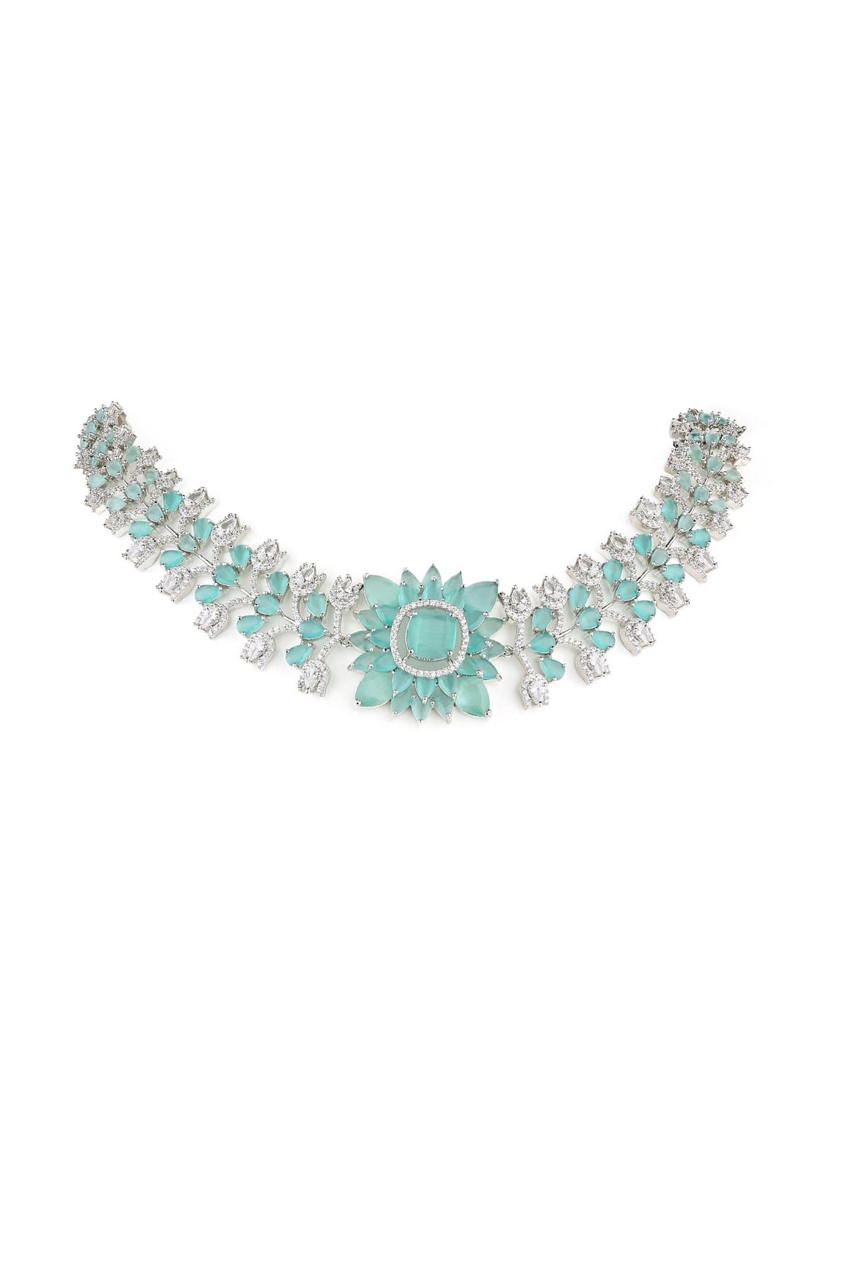 Cz Necklace 07611 - KRISHNA'S SWETA JEWELLERY