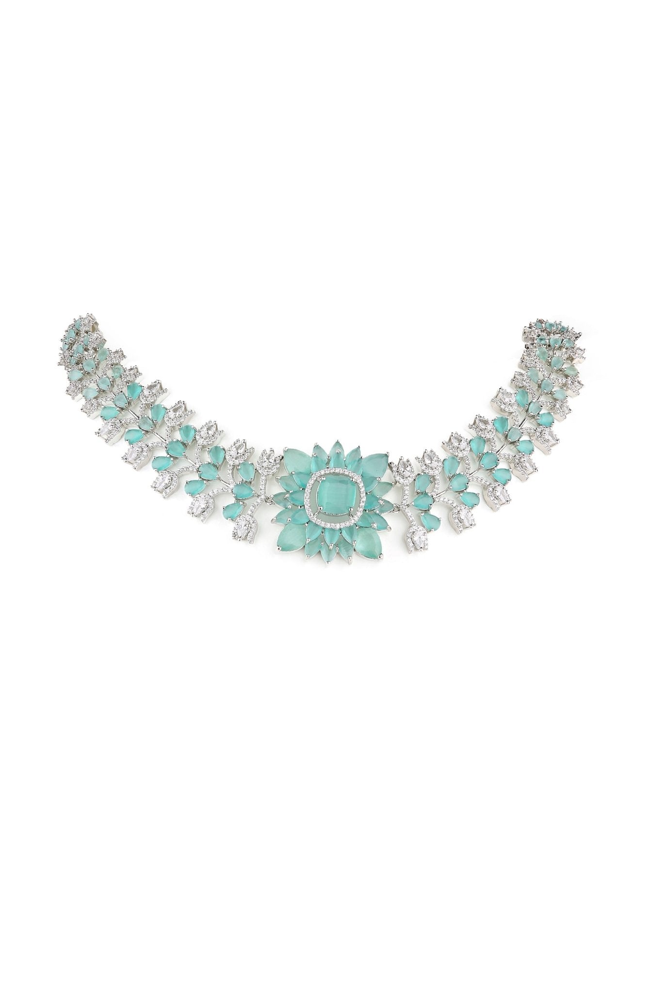 Cz Necklace 07611 - KRISHNA'S SWETA JEWELLERY