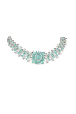 Cz Necklace 07611 - KRISHNA'S SWETA JEWELLERY
